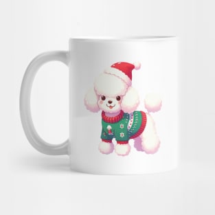 Cute Christmas Poodle Mug